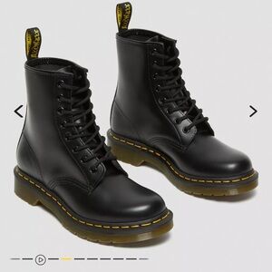 Dr. Martens Black Smooth Leather Boots